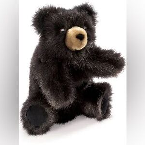 Folkmanis Baby Black Bear Hand Puppet
